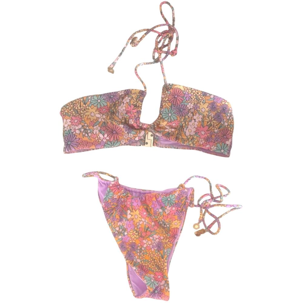 Blackbough tie convertible bikini set